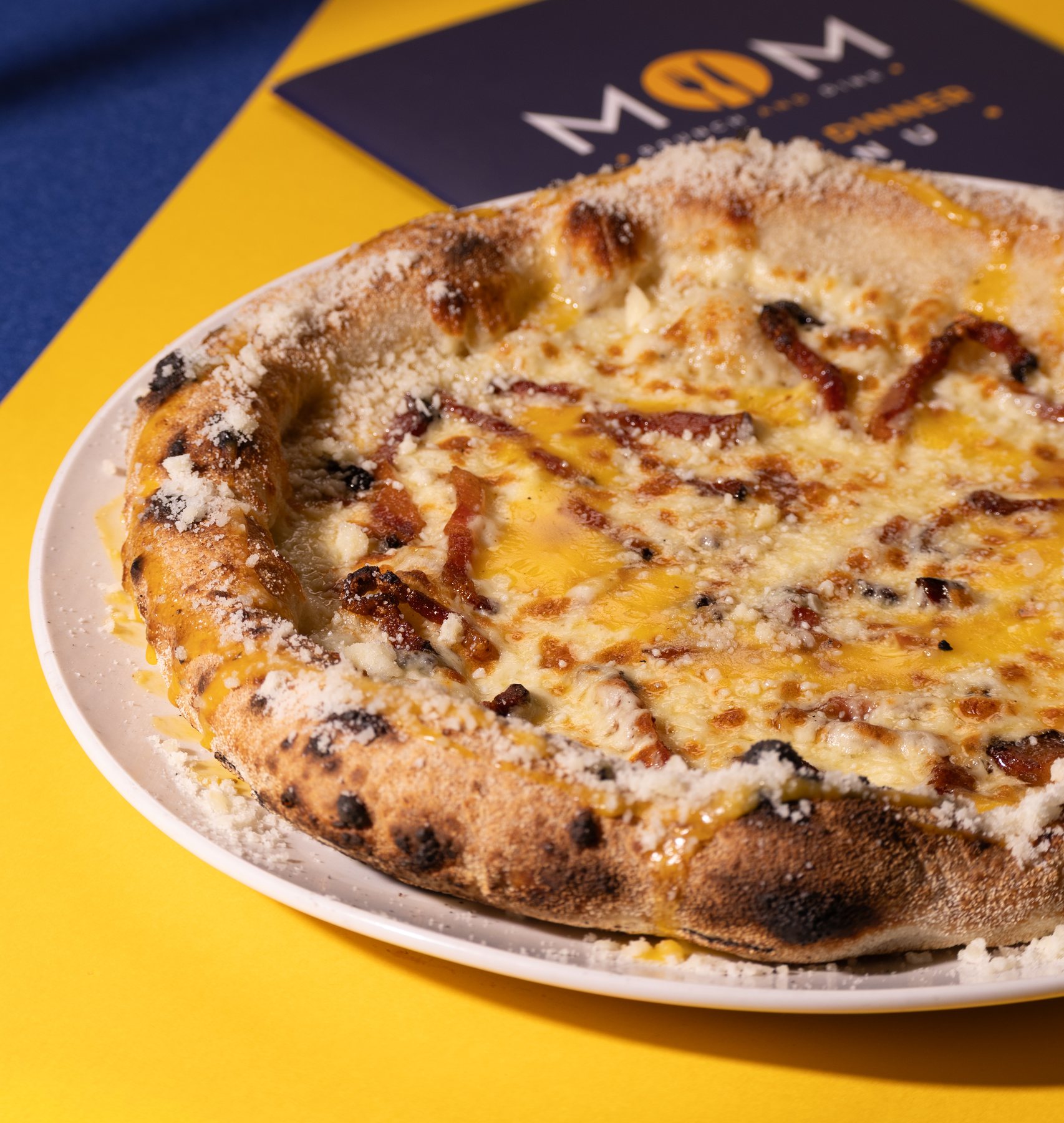 Pizza at MOM Brunch & Dine
