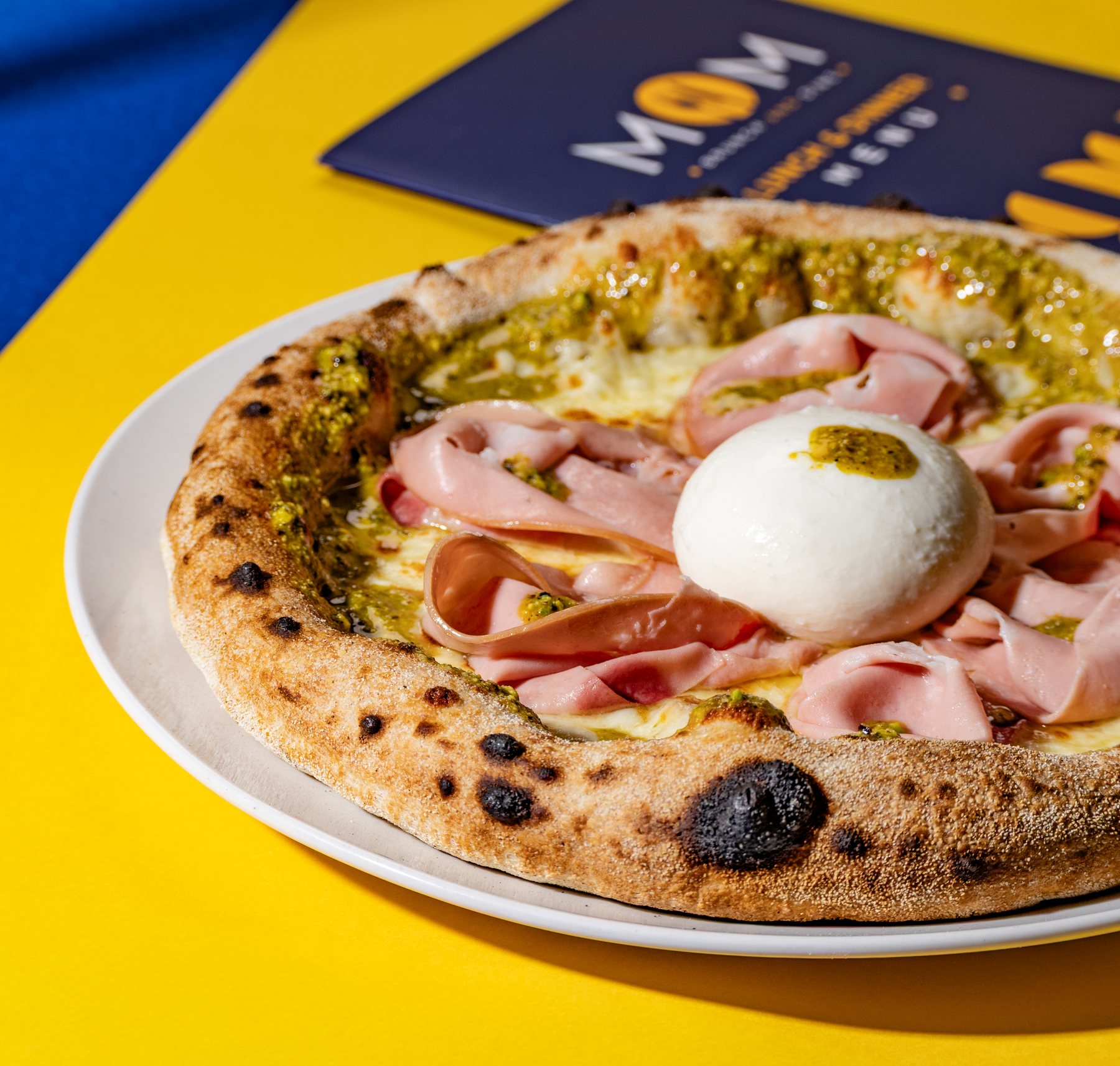 Pizza at MOM Brunch & Dine